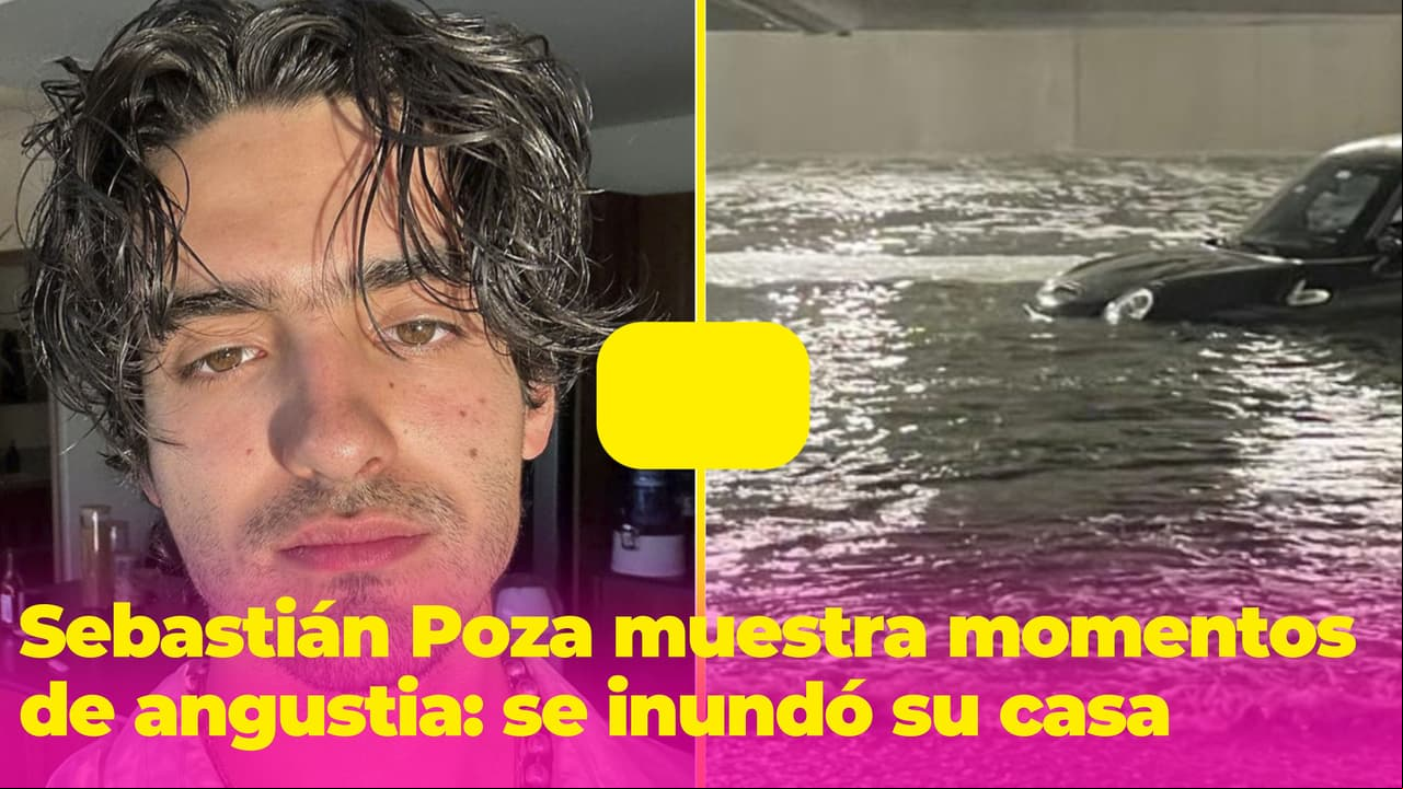 Con angustiantes imágenes, Sebastián Poza muestra cómo se inundó su casa
