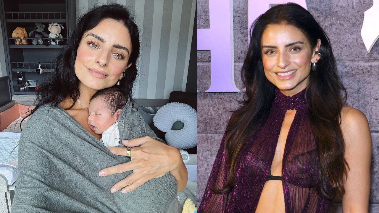 Aislinn Derbez recibe a nuevo bebé en la familia Derbez y por fin publica fotos cargando al recién nacido 