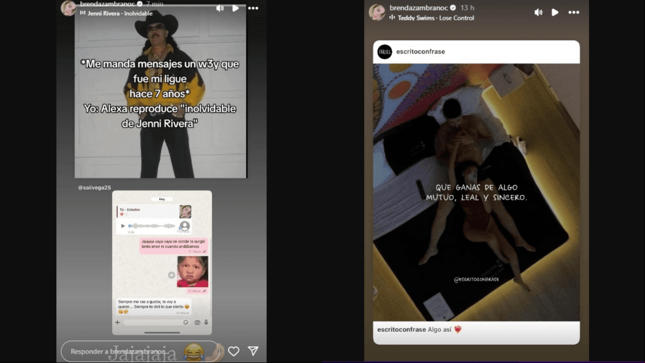 Brenda Zambrano publica los mensajes que le envían