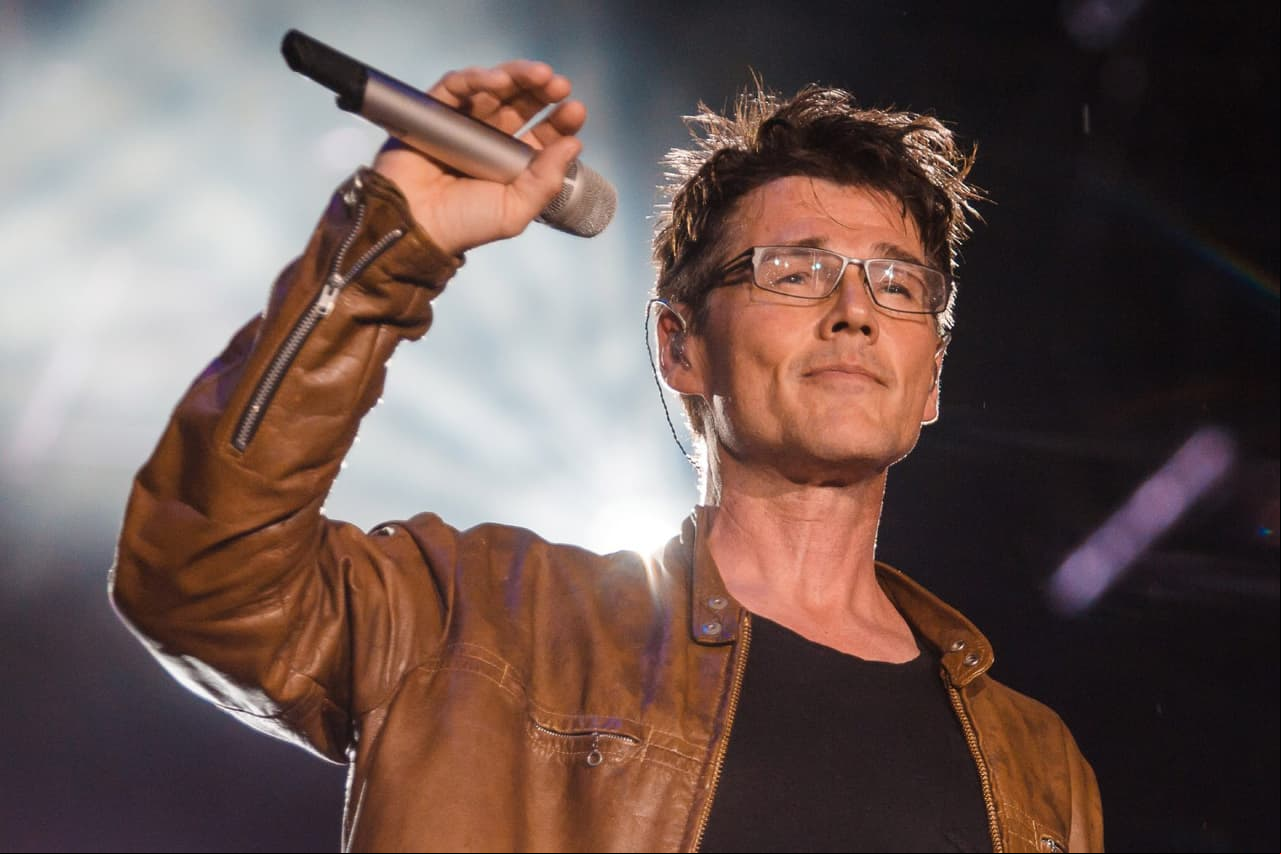 Morten Harket, vocalista del grupo A-ha.