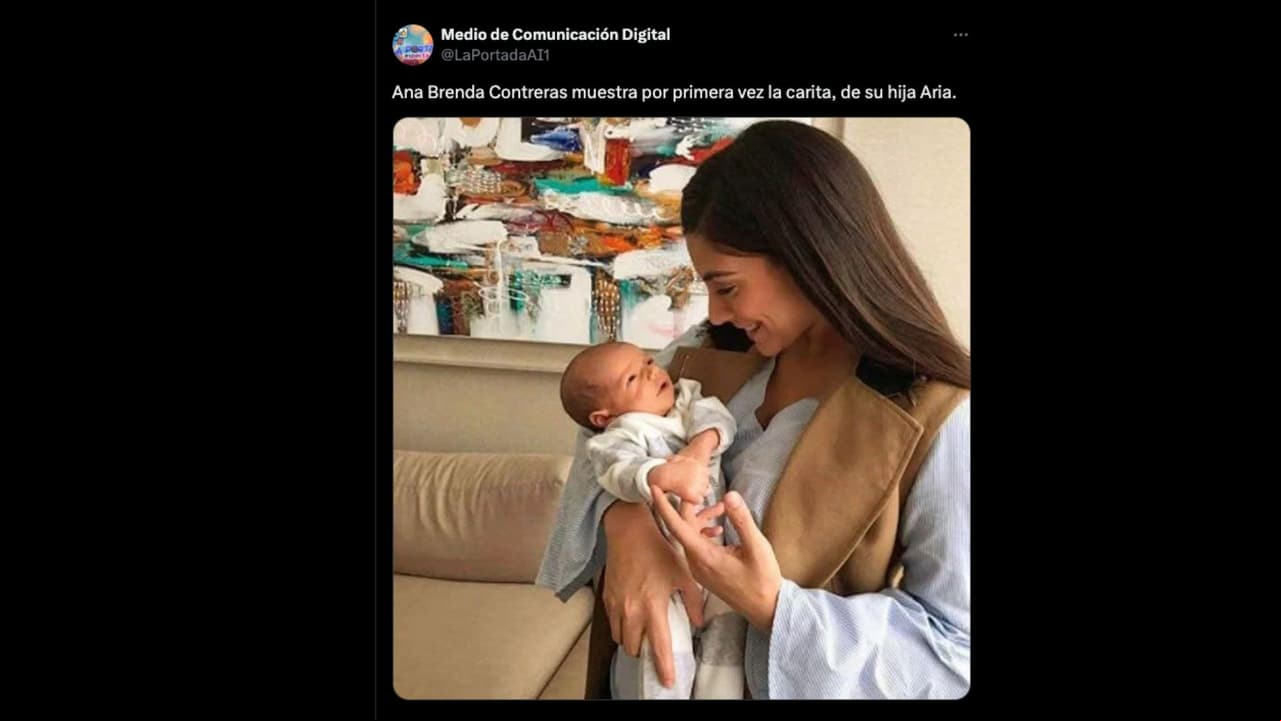 Circula en X supuesta imagen de Ana Brenda Contreras junto a su hija Aria