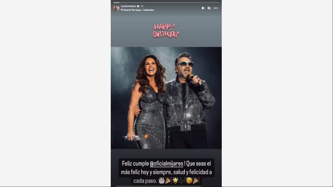 Lucero felicita a Mijares por sus 66 años