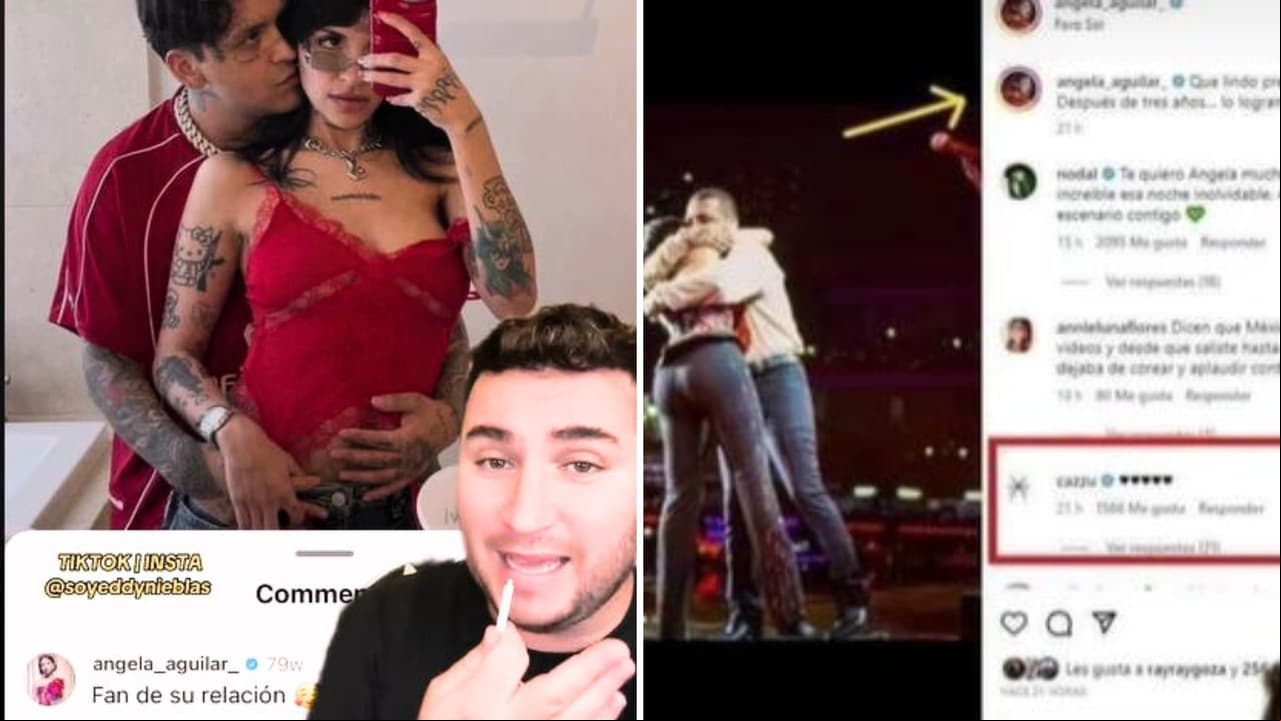 Comentarios de Ángela Aguilar y Cazzu en Instagram